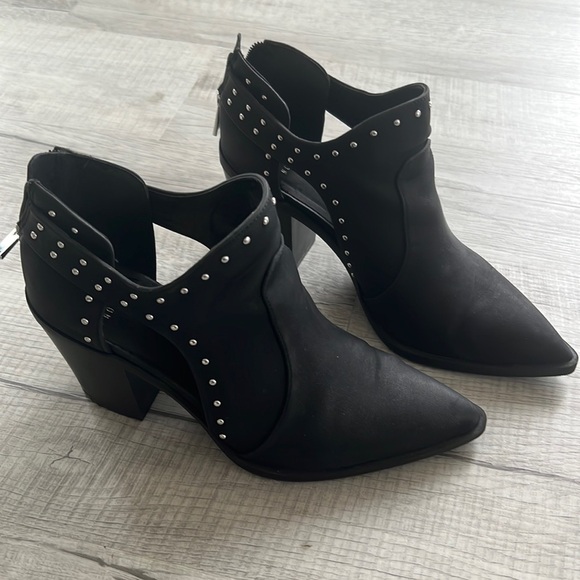 Mix No. 6 Shoes - Studded Black Booties 9.5